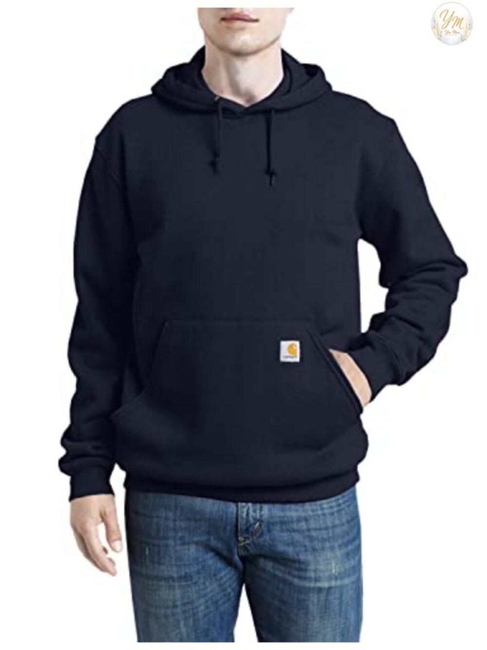 Men's Loose Fit Midweight Pullover Hoodie sweatshirt cotton